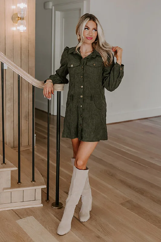 Cinnamon Lane Corduroy Mini Dress