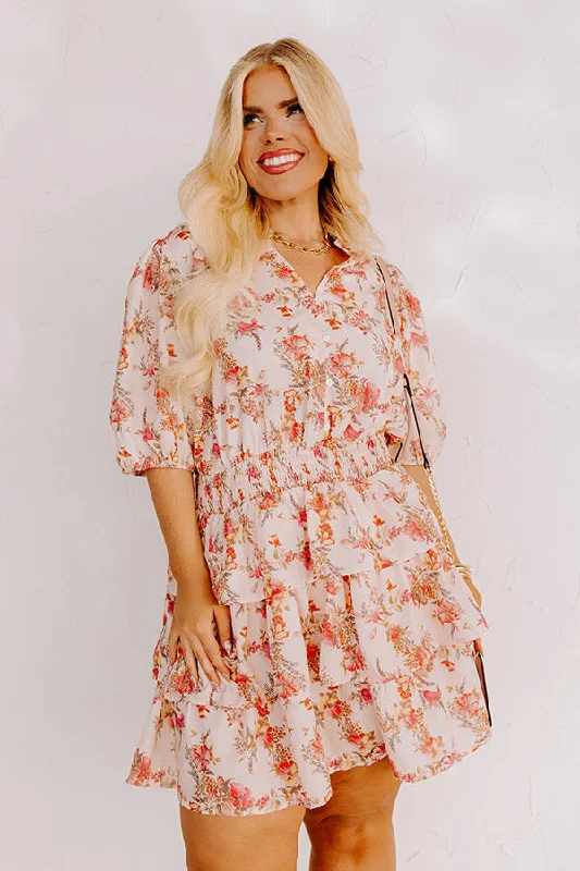 Feel The Romance Floral Mini Dress Curves