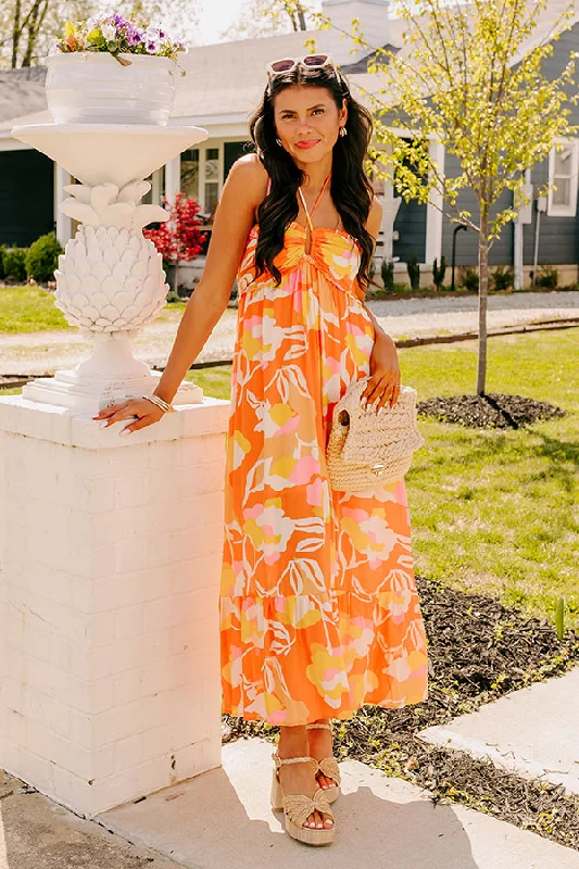 Island Adventure Midi In Orange