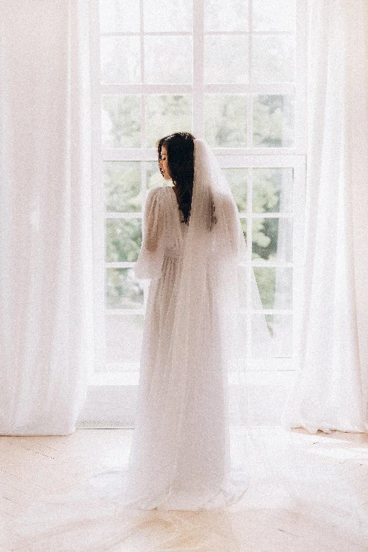 Wedding single-layer veil