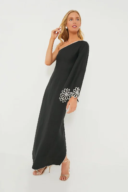 Black Serena Maxi Dress