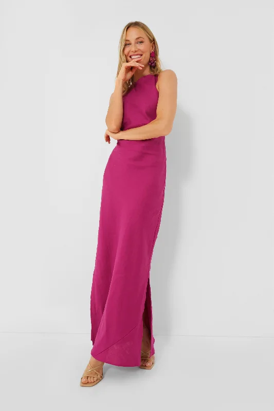 Magenta Lobo Maxi Dress