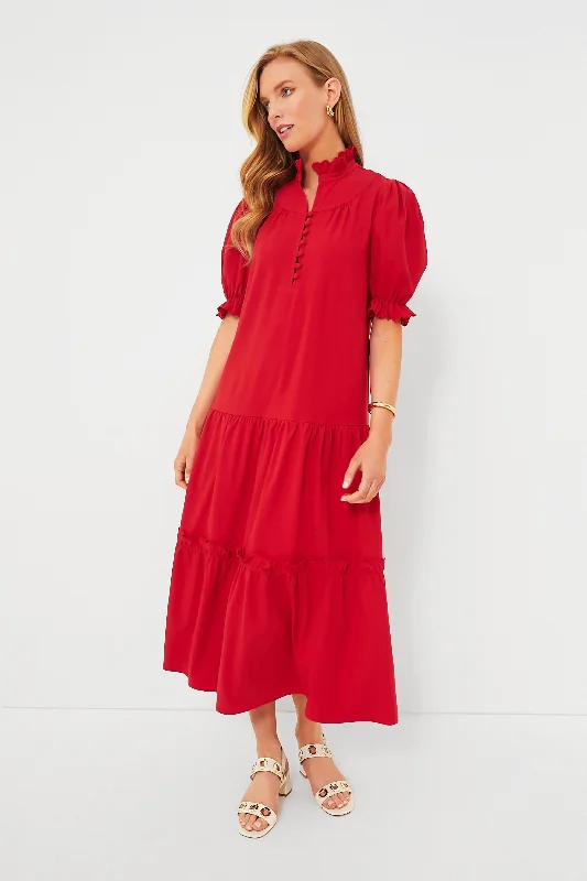 Red Selena Maxi Dress