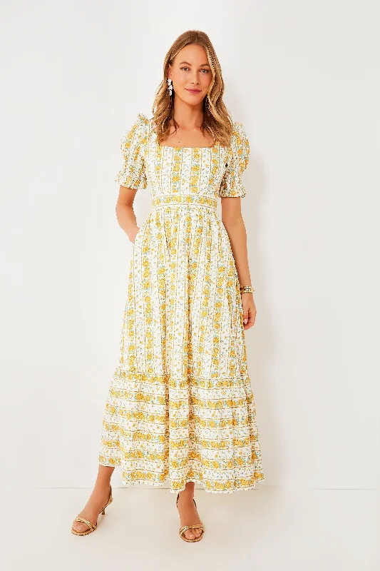 Yellow Floral Phillipa Maxi Dress